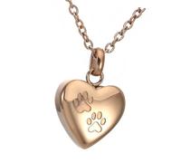 Hrtyvhin Collier urne pour Animaux de Compagnie en Forme de cœur, Porte-Souvenirs à Graver pour Le Stockage des Cheveux et des Cendres, pendentifs Souvenirs durables