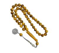 Hrtyvhin de Perles de Supplication en colophane de 10mm, Fabrication Verte pour Usage dévotionnel et Perles de Supplication de Mode, colophane Tasbih
