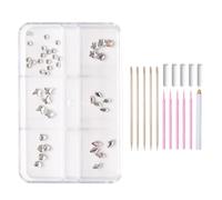 Hrtyvhin Ensemble de bijoux de dents dentaires, différentes couleurs, pierres de diamant, accessoires à la mode pour ses décorations dentaires uniques