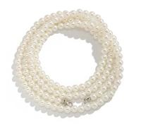 Hrtyvhin Ensemble de bracelets de cheville élégants avec perles d'imitation, style chaîne de pantalon réglable, bijou de cheville pour femme, port quotidien, bracelet de cheville multicouche avec