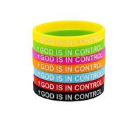 Hrtyvhin Ensemble de Bracelets en Caoutchouc, empilable avec Citations inspirantes et Subtil d ' d ' équipe illuminé la Nuit