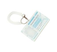 Hrtyvhin Étui pour cartes compact en acrylique avec motif ailes d'ange avec cordon pratique pour une meilleure accessibilité - Étui en acrylique pour cartes, bleu