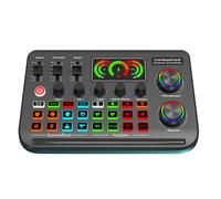 Hrtyvhin F999 Live Sound Card Voice Changer Transmission auditive numérique Conversion vocale sans perte pour chanter