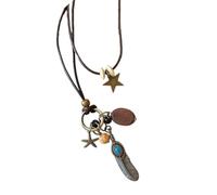 Hrtyvhin Fine faïence fleur papillon charme chaîne mélange bijoux pour peau délicate matin à soirée non conformiste élégant charme en céramique