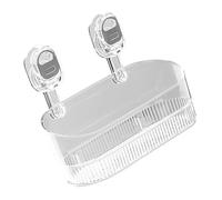 Hrtyvhin Gobelets à ventouse - Boîte de rangement transparente pour salle de bain ou appartement - Support mural pour cosmétiques