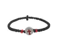 Hrtyvhin Le en Corde tressée Crucifix réglable tissé à la Main Assure Un Ajustement et Un Confort Parfaits pour Les activités religieuses Quotidiennes, Bijoux à chaîne de Poignet réglable