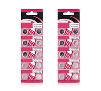 Hrtyvhin Lot de 10/20 piles bouton AG8 LR1120 alcalines AG8 LR1120 pour appareils à faible consommation d'énergie