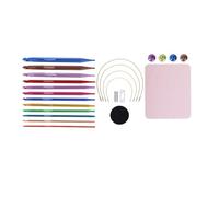 Hrtyvhin Lot de 12 crochets tunisiens avec câble de 3,0 mm à 10 mm interchangeables pour crochet débutant pour Afghan