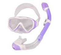 Hrtyvhin Lot de 3 kits de plongée pour adolescents avec lunettes de protection, tuba réglable et équipement de natation professionnel pour enfants, équipement de plongée pour enfants