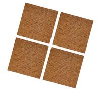 Hrtyvhin Lot de 4 tapis reptiles en fibres de noix de coco pour les dragons barbus et les serpents comme tapis d'entrée de gamme pour terrariums, habitats, décorations, lézards, terrariums