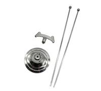 Hrtyvhin Mât de drapeau de table moderne en alliage de zinc avec design pour la publicité professionnelle et la marque Affichage professionnel des drapeaux de table