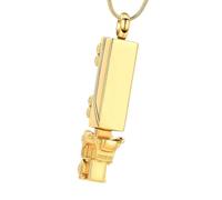 Hrtyvhin Pendentifs commémoratifs de crémation en Acier Inoxydable, avec symbolisme du Train, Ajustement Confortable et sécurisé, pendentifs sûrs à Porter