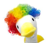 Hrtyvhin Perruques pour animaux de compagnie, postiche d'oie, décoration de costume avec design pour différentes occasions et nouveautés, tenues, perruques de déguisement