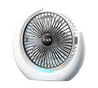Hrtyvhin Petit ventilateur de circulation d ' air de bureau pratique Texture en plastique de refroidissement rechargeable confortable adaptée à la table à la maison Petit bureau pour les bureaux