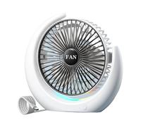 Hrtyvhin Petit ventilateur de circulation d ' air de bureau pratique Texture en plastique de refroidissement rechargeable confortable adaptée à la table à la maison Petit bureau pour les bureaux