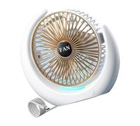 Hrtyvhin Petit ventilateur de circulation d ' air de bureau pratique Texture en plastique de refroidissement rechargeable confortable adaptée à la table à la maison Petit bureau pour les bureaux