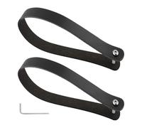 Hrtyvhin Pigs Nose Lot de 2 ceintures de traction pour sac de tête de vélo, poignée à dégagement rapide, poignée d'étagère avant, accessoires de vélo, ceinture de traction Pigs Nose