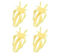 Hrtyvhin Pince à nourriture pour perroquet, support de cage, couleur vive, outil d'alimentation anti-mastication, pinces à fruits et légumes pour petits animaux de compagnie, cage à oiseaux, clip