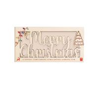 Hrtyvhin Porte-Monnaie de Noël en Bois Portefeuille d ' Argent élégant et Fonctionnel Présentation de créative pour Cadeaux de fête de Noël Caisse décorative