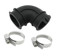Hrtyvhin Remplacement du Tube coudé de Drainage pour Lave-Vaisselle avec Attaches, Pompes de Circulation coude de puisard, Compatible avec Ventilateur de Lave-Vaisselle WD24X33918 et Tuyau de