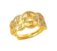 Hrtyvhin rétro en alliage de cuivre fabriqué à la main, aspect vieilli, accessoire de déclaration inspiré des héritages culturels pour les tenues tendance, bagues en laiton vintage, accessoires de