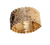 Hrtyvhin Tête de Napoléon en relief creux pour mariée, bijoux de mariage, manchettes, pour femmes, occasions spéciales, bijoux de cérémonie de mariage