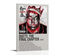 HRUERYWRBTT Biggie Smalls Duets The Final Chapter Poster mural esthétique sur toile style vintage décoratif pour salon, chambre à coucher, 50 x 75 cm, style cadre