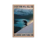 HRUERYWRBTT Choose Something Fun Poster mural esthétique sur toile vintage pour salon, chambre à coucher, décoration sans cadre 20 x 30 cm