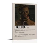 HRUERYWRBTT Fight Club Affiches murales esthétiques sur toile style vintage décoratif pour salon, chambre à coucher, 50 x 75 cm, style cadre