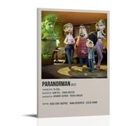HRUERYWRBTT ParaNorman Poster mural esthétique sur toile vintage décoratif pour salon, chambre à coucher, 20 x 30 cm, style cadre