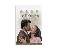 HRUERYWRBTT Poster de film Leave Her to Heaven - Impression sur toile vintage - Décoration pour salon, chambre à coucher - 20 x 30 cm - Style sans cadre