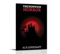 HRUERYWRBTT Poster d'horreur The Dunwich sur toile - Art mural vintage décoratif pour salon, chambre à coucher - 20 x 30 cm - Style cadre