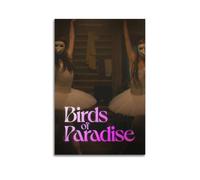HRUERYWRBTT Poster du film 1 Oiseaux de paradis - Impression sur toile vintage - Décoration pour salon, chambre à coucher - 30 x 45 cm - Style sans cadre