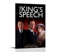 HRUERYWRBTT Poster esthétique « The King's Speech » sur toile - Art mural vintage décoratif pour salon, chambre à coucher - 40 x 60 cm - Style cadre