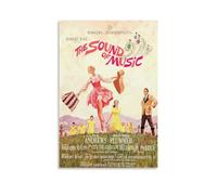 HRUERYWRBTT Poster mural décoratif sur toile style rétro avec texte en anglais « The Sound of Music » - Décoration pour salon, chambre à coucher - 20 x 30 cm - Style rétro - Sans cadre