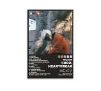 HRUERYWRBTT Poster mural décoratif vintage sur toile pour salon, chambre à coucher, 40 x 60 cm, style 1-800-Heartbreak par Wil$on