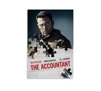 HRUERYWRBTT The Accountant 2016 - Affiches murales esthétiques sur toile vintage - Décoration pour salon, chambre à coucher - 50 x 75 cm - Style sans cadre