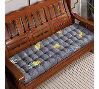 Hruile Coussin de banc de jardin rectangulaire avec attaches - Doux - 2 à 3 places - Coussin épais pour chaise longue, balançoire, terrasse, 52 x 200 cm - Type A