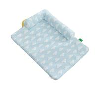Hruile Lit d'été rafraîchissant pour chien - Coussin de couchage à bords surélevés pour animaux de compagnie - Matelas amovible et lavable - Traversin pour chiot - Antidérapant et résistant aux