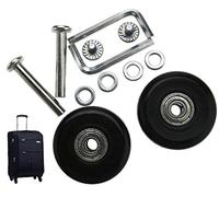 HRUS Roues de rechange pour valise Diamètre extérieur 40 mm Diamètre intérieur 6 mm Largeur 18 mm Essieux 35 mm