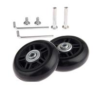 HRUS Roues de rechange pour valise Diamètre extérieur 76 mm Diamètre interne 6 mm Largeur 22 mm Essieux 30 mm