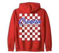 Hrvatska, Croatie, Hrvatska Zastava, Drapeau Patriotique croate Sweat à Capuche