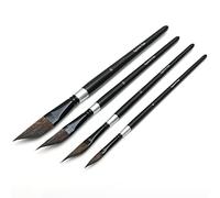 HRWLY Équirrelle cheveux aquarelle pinceau dague type art peinture pinceaux for feuilles, herbe, cheveux, vagues, draignement