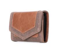 HRWLY Sac de ramassage Huile Cire Toile Peau de Vache Grande capacité Carte de crédit zéro Portefeuille Multi Fonctionnel(Oranje)