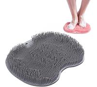 Hrwxear Épurateur De Pieds Et De Dos De Douche Massage Brosse Pied Brosse Pieds Douche avec Antidérapant Ventouses, pour Nettoyer Et Masser,Gris