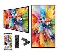 Hrxllb Panneau D'affichage Numérique Mural, écran D'affichage Numérique,Lecteur multimédia publicitaire pour Restaurants,cafés, Salons de Coiffure et boutiques,Affichage partagé Intelligent(21.5in)