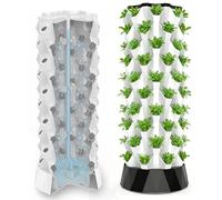 Hrxllb Système de Culture hydroponique Vertical Intelligent avec arrosage Automatique - Tour de Culture hydroponique pour Herbes, Fruits et légumes d'intérieur - Tour aéroponique(8floors)