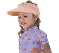 HRXYYCX 1-9 ans Pare-soleil Casquette Enfant Protection UV Fille Queue de Cheval Plage Chapeau Été Respirant Chapeau Garçons Filles, Rose, M