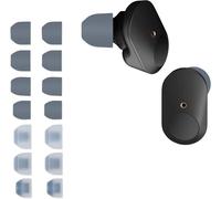 HRYU-14X Embout Compatible Avec Sony Wf-1000Xm3/Wf-1000Xm4/Wf-1000Xm5 - Embouts De Rechange En Silicone Pour Écouteurs Gris-Transparent