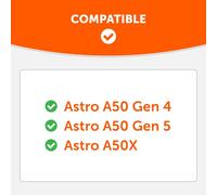 HRYU-Bandz A50 - Kit De Remplacement De Bandeau Amélioré Pour Astro A50 Gen 4,Gen 5 Et A50X Par Wicked Cushions Confort,Style Et Installation Faciles Améliorés Black Camo